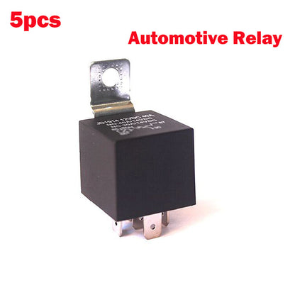 5x 12/24/48V Automotive Relay Socket 40A 4/5 Pin Bracket Auto Quick Connect NEW