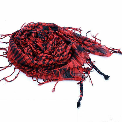 Army Military Tactical Unisex Arab Shemagh KeffIyeh Shawl tuch Scarf Check Wrap