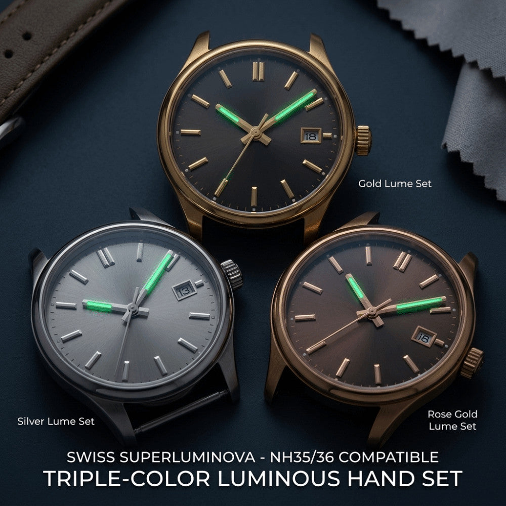 Green Luminous Watch Hands for NH35/NH36/4R/7S Movement Watch Modification
