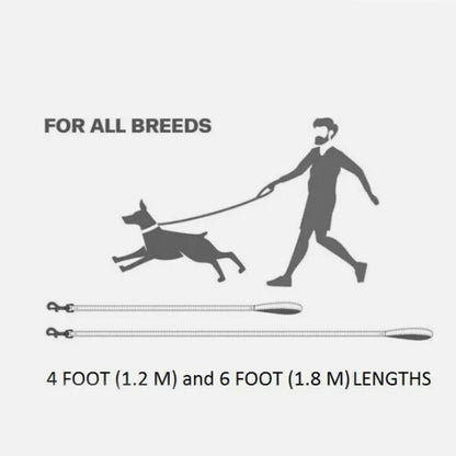 Reflective Dog Lead Strong Padded Tracking Leash Dog Training Lead  for Dog