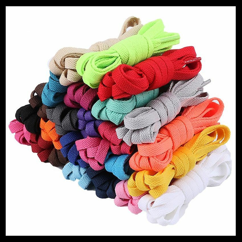 Colorful Shoe Laces Bootlace Shoelaces Sneakers Runners Coloured Flat or Round