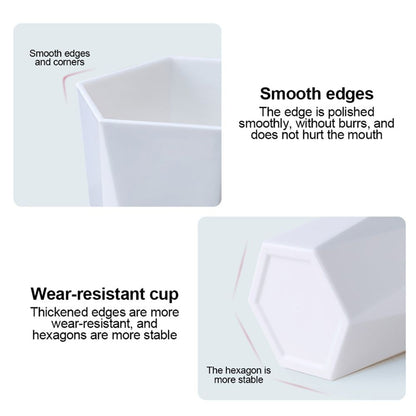 Bathroom Tumblers Toothbrush Cup PP Non-slip Nordic Diamonds Shaped Washing Cup
