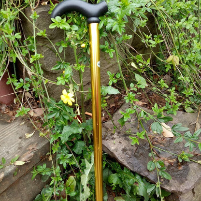 Aluminium Metal Walking Stick Travel Retractable Adjustable Compact Cane Pole AU