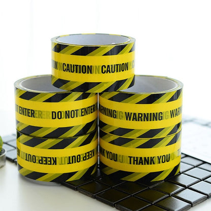 Yellow Tape Caution Signs Adhesive Tape Danger Identification Tape  Universal
