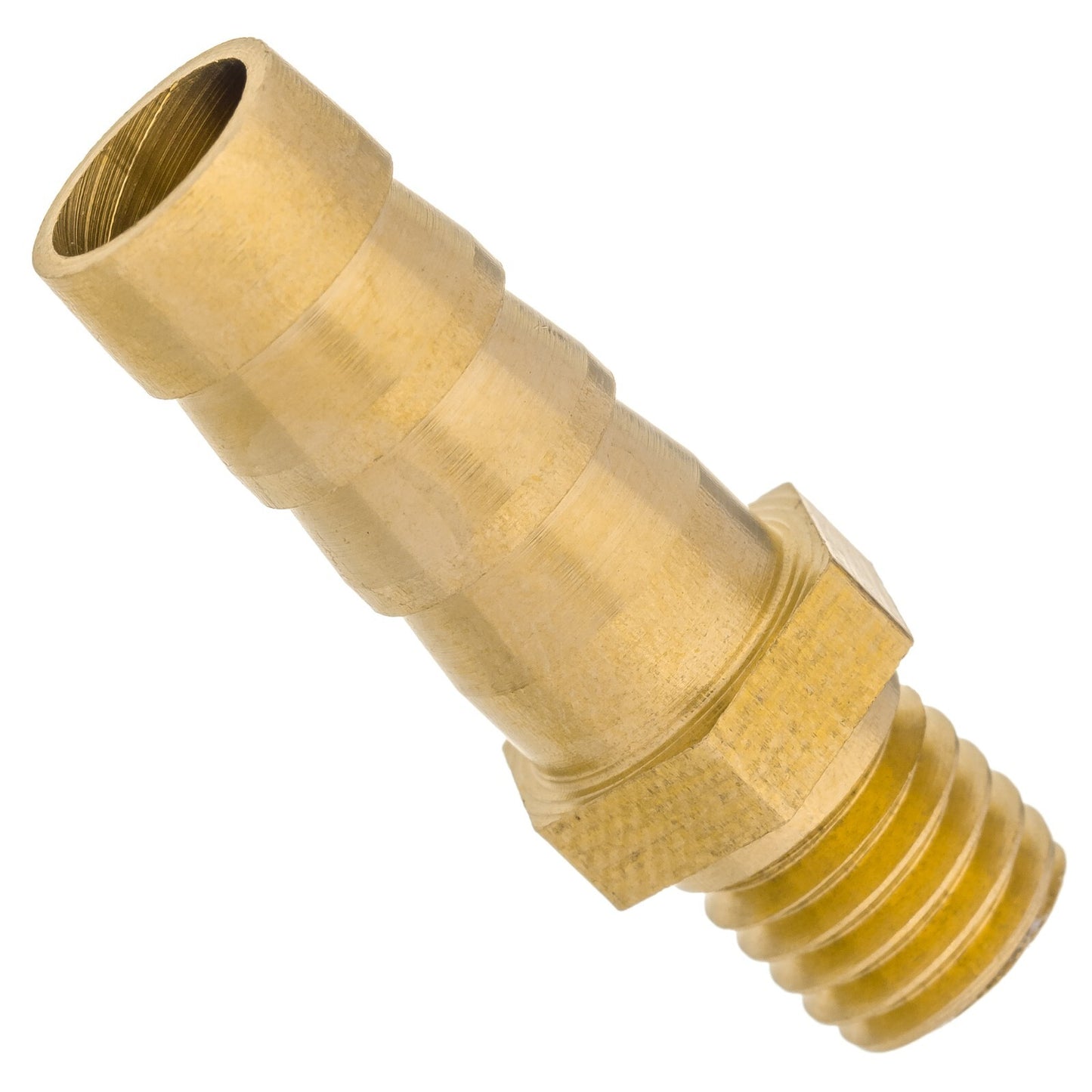 3x Brass 8mm Barb Hose To M8 x 1.25mm Male Threaded Pipe Fitting Tail Connector