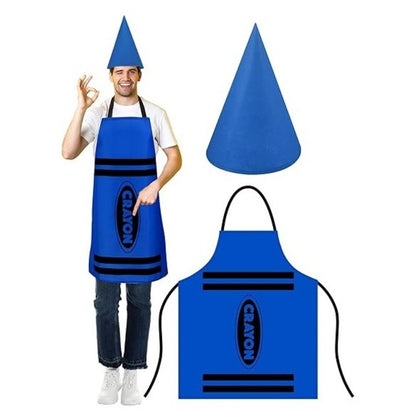 Fancy Dress Crayon Themed Gnome Set Funny Gnome Cone Hat  Costume Party