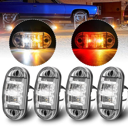 LED CLEARANCE LIGHTS SIDE MARKER LAMP TRAILER TRUCK CARAVAN RV RED AMBER WHITE