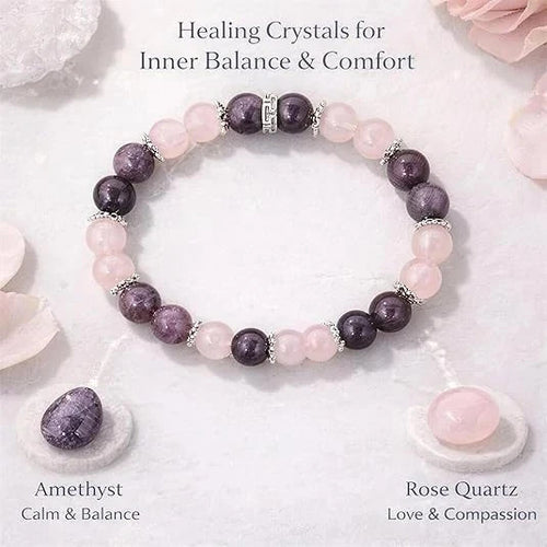 Sereniva Bracelet, Natural Menopause Relief, Healing Natural Stone Jewelry