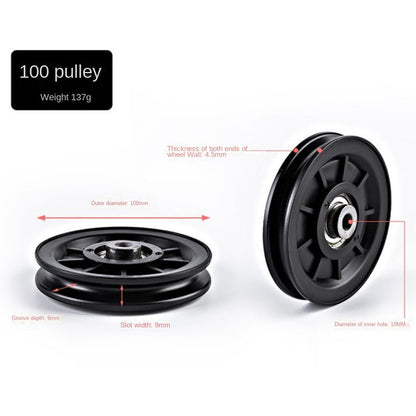 Fitness Equipment Parts Pulley Wheel Cable Machine Part Nylon Bearing