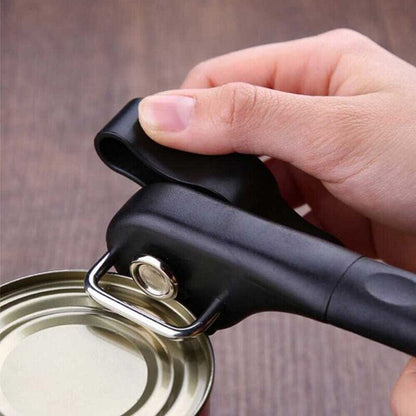 Smooth Edge Tin Can Opener Manual Stainless Steel Safe Cut Lid Side Professional