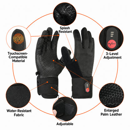 Electric Heated Gloves Ultra-Thin Touch-Screen Lightweight Hand Warmers Ourdoor