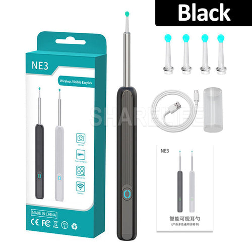 Smart Visual Ear Cleaner HD Ear Sticks Otoscope USB C Charging Endoscope Wax Removal Tool Earpick MIni Camera Health Care Set