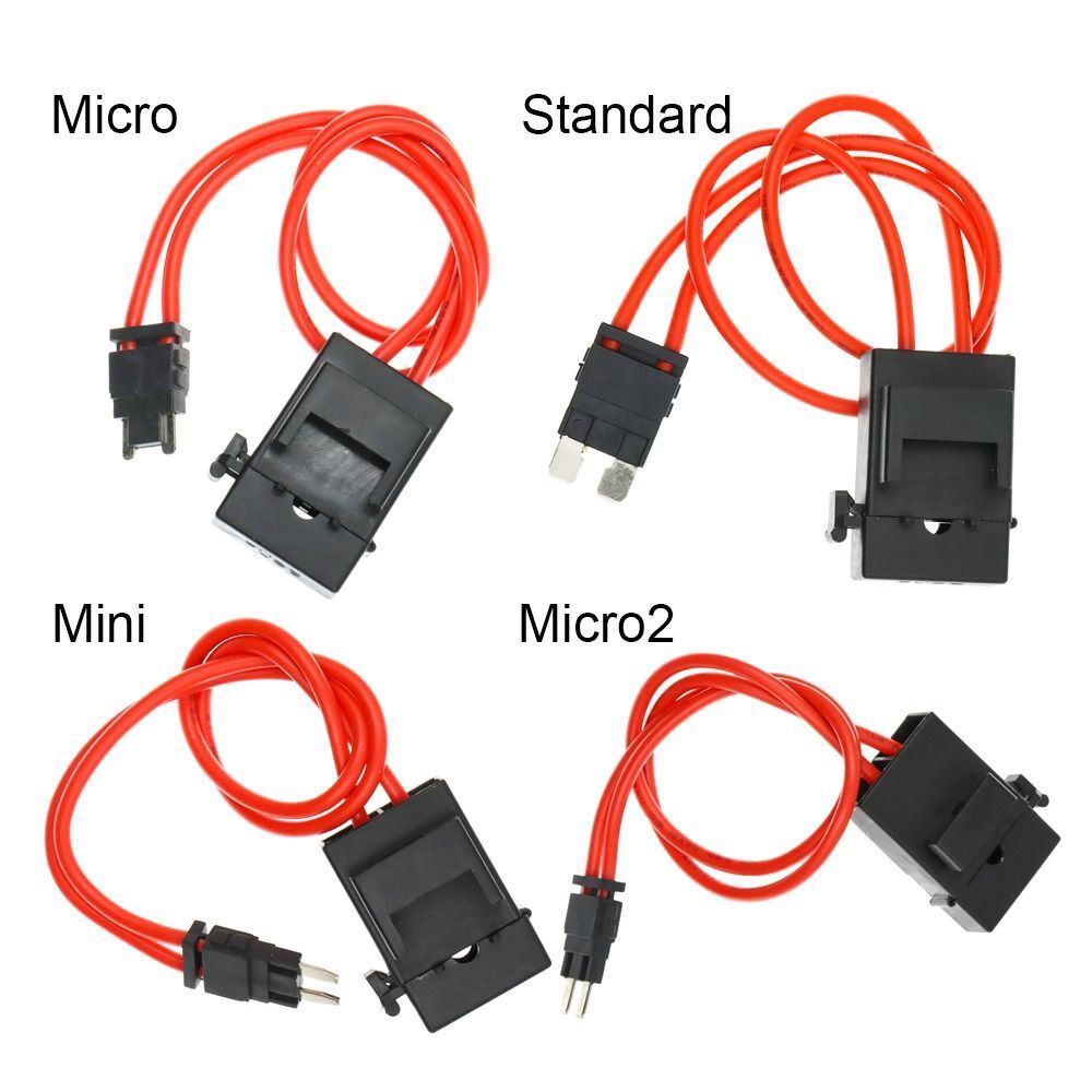 Extension Cord Car Fuse Holder ACC Fuse Box Large Size Standard Mini Micro2