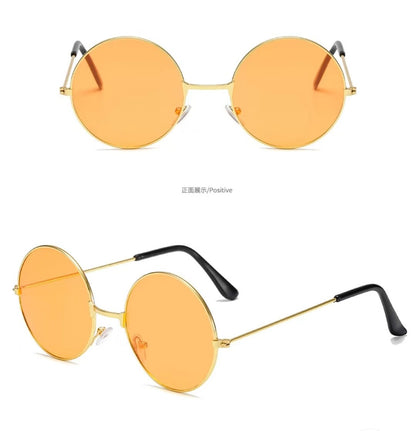 60s HIPPY GLASSES - Red, Blue, Purple, Green Yellow & Pink Hippie John Lennon