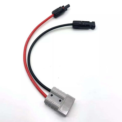 50A Anderson Plug to MC4 Solar Panel Y Connector 10AWG 30cm Heavy Duty