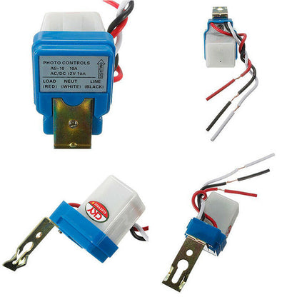 Automatic Auto Night On Day Off Street Light Switch Photo Control Sensor 12V