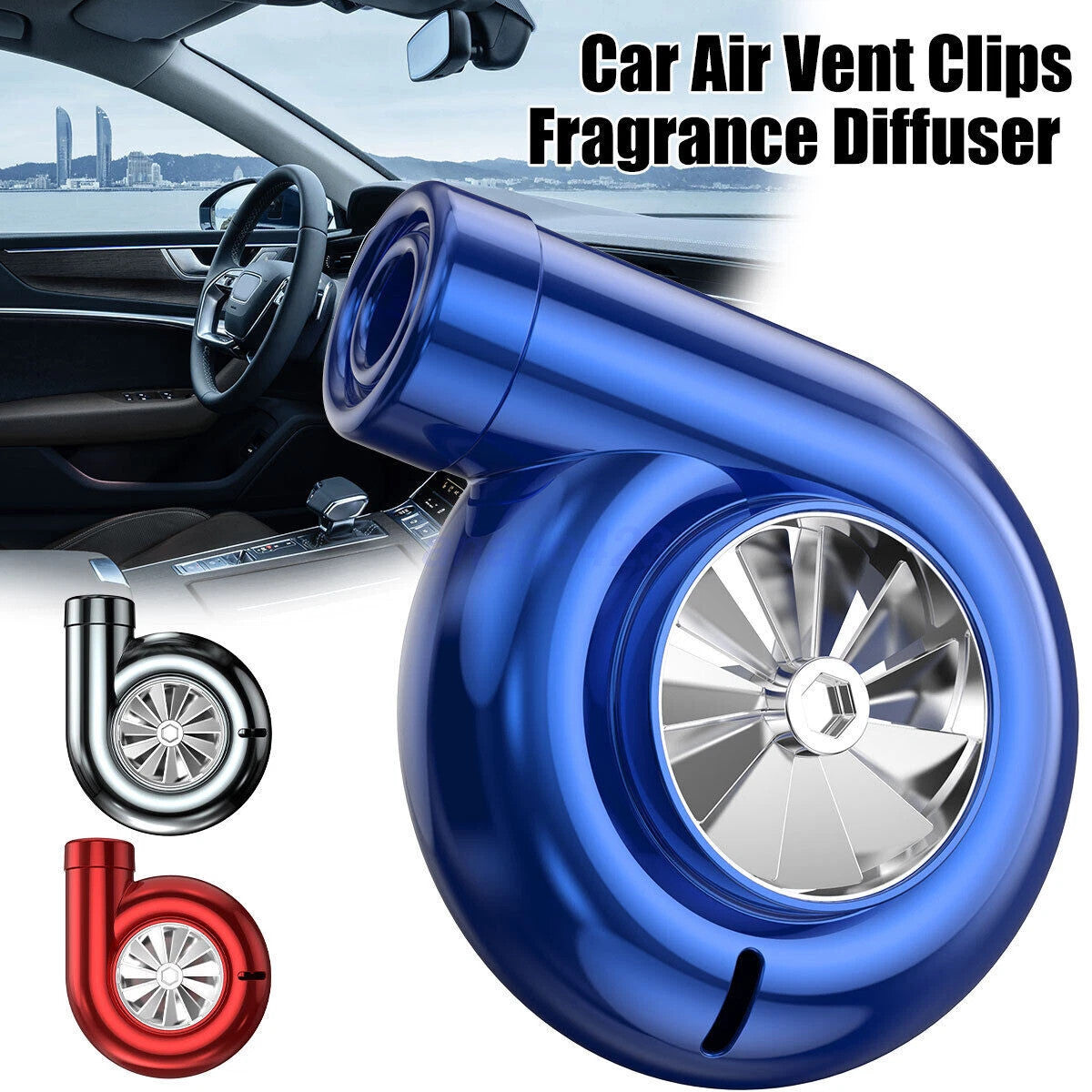Car Air Freshener Turbo Shaped Car Air Vent Aroma Diffuser Outlet Perfume Clip//