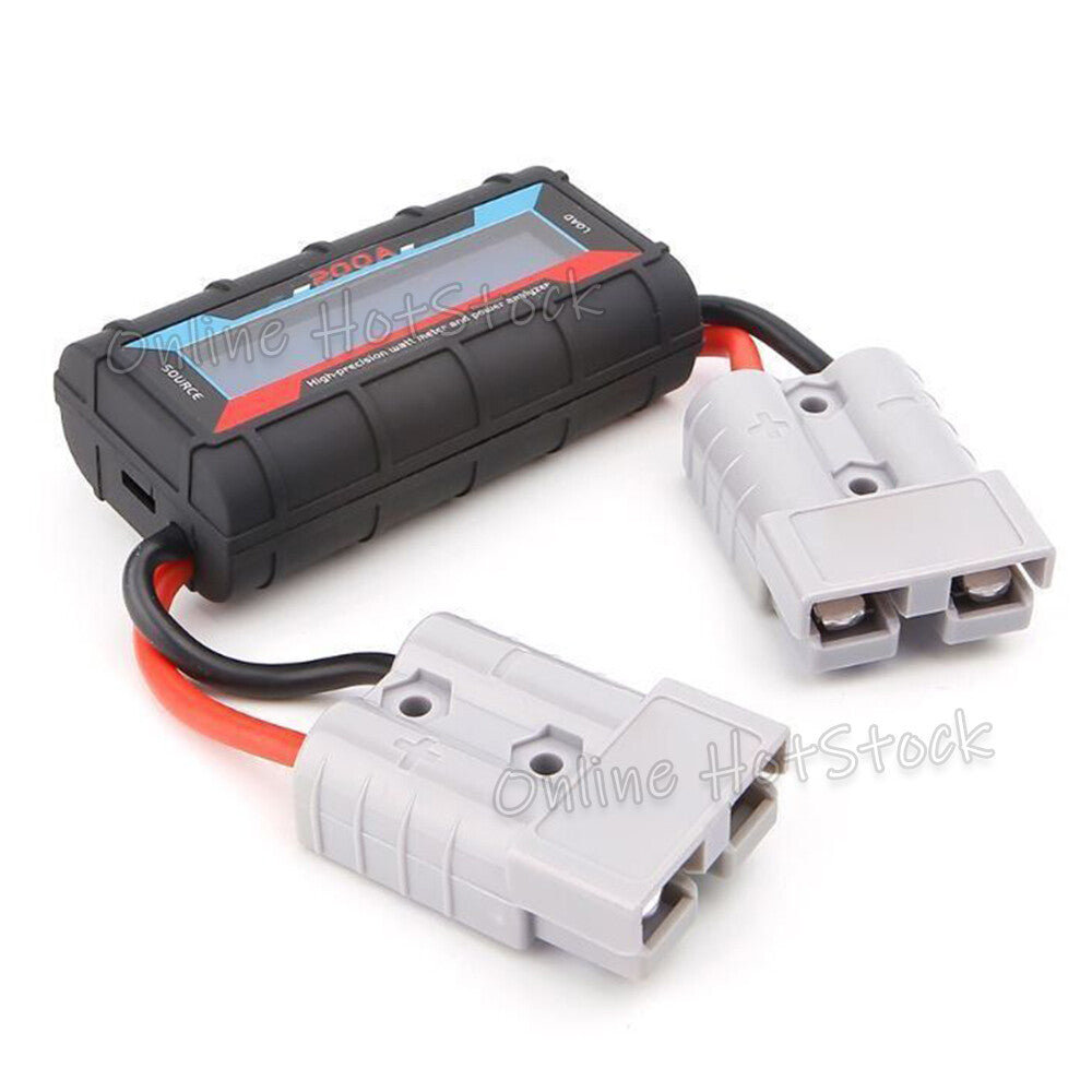 200A Digital LCD Amp Watt Meter Power Analyser Solar Caravan+ Anderson Plug NEW