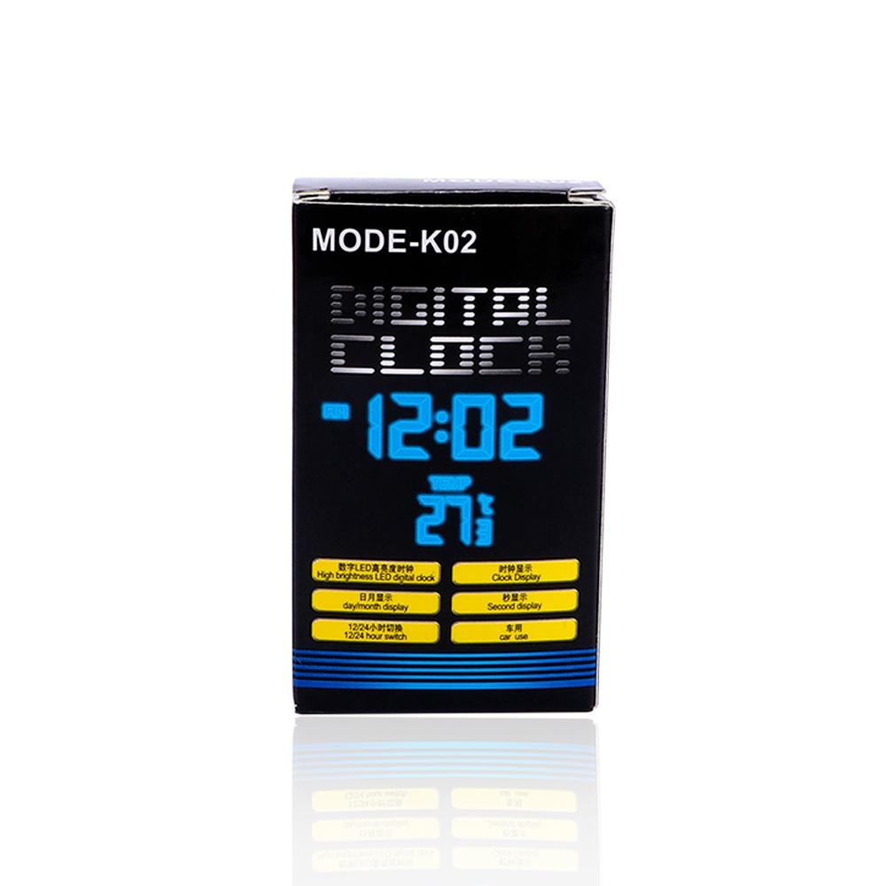 Small Digital Clock LCD Date Time Calendar For Car Dashboard Table Desk Portable