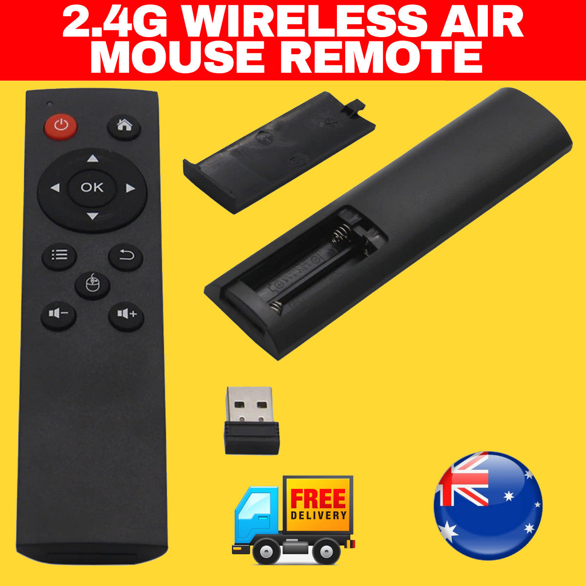 USB Wireless PC Remote Control Windows Linux Android Kodi HTPC