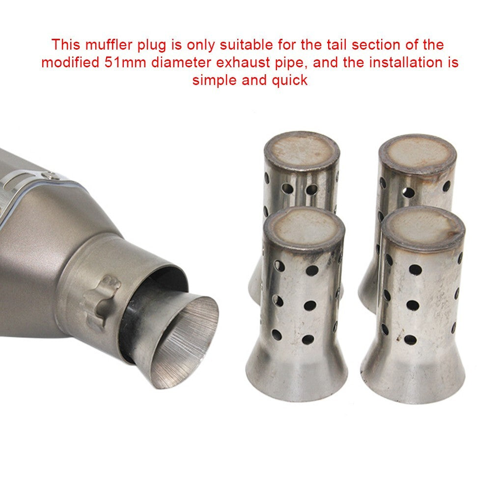51MM Universal Motorcycle Exhaust Muffler Pipe Silencer Baffle DB Killer