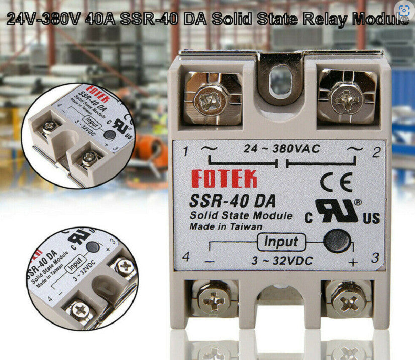 25A/40A/100A 250V SSR-25DA SSR-40DA SSR-100DA Solid State Relay Module Heat Sink