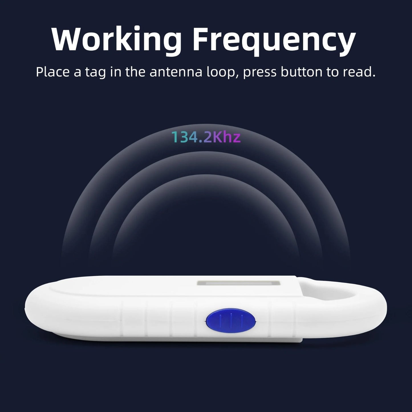 Rechargeable Pet ID Microchip Scanner Portable Handy Dog Cat Animal RFID Reader