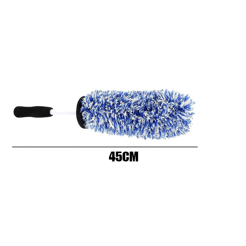 Car Wheel Cleaning Brush Tool Tire Washing Clean Alloy Soft Bristle Cleaner Tool