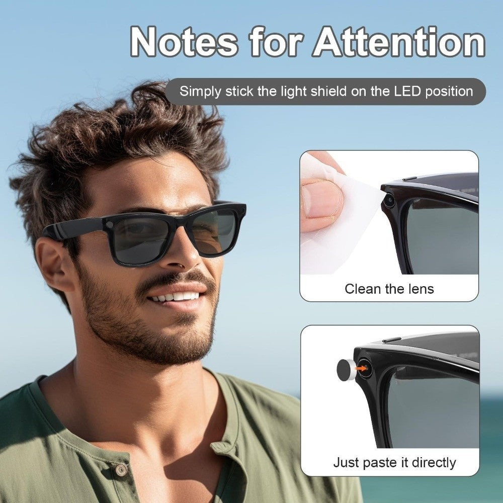 Non-Slip LED Light Blocking Stickers for Ray Ban Meta Wayfarer/Skyler/Headline