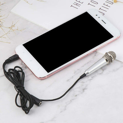 Mini Portable Microphone Vocal Instrument Mic For Mobile Phone Laptop Computer