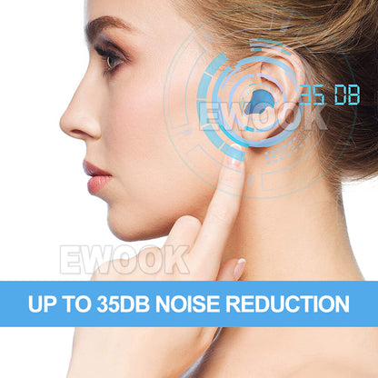 12Pcs Soft Silicone Ear Plugs Comfortable Adjustable Sleep Anti Snore Moldable