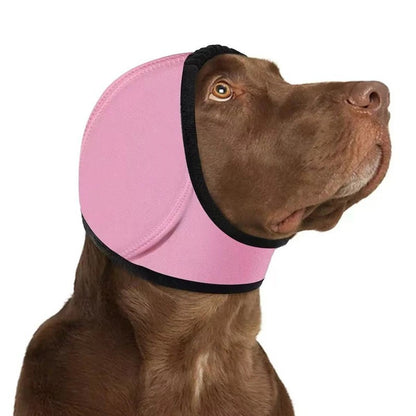 Waterproof Dog Ear Muffs Noise Reducing Calming Hood Adjustable Pet Cover