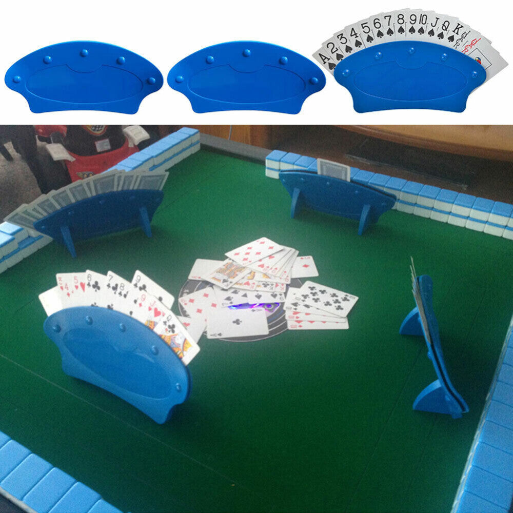 2/4PC For Children Arthritis Hands-Free Fan Shape Rack Poker Holder Playing Card