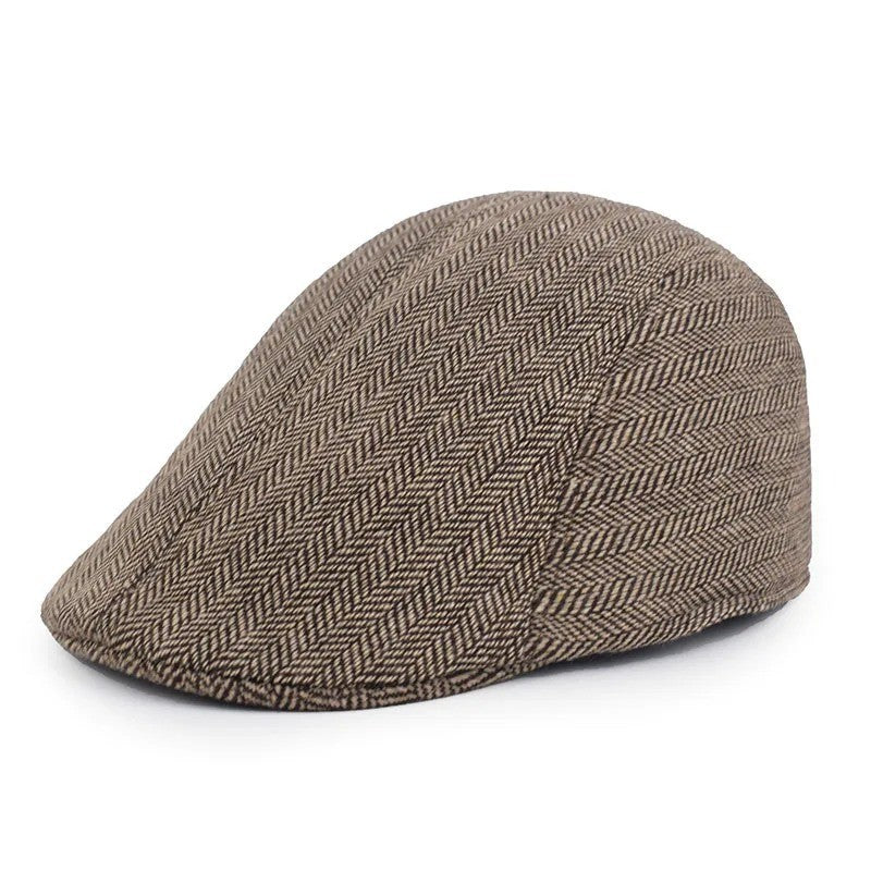 Mens Newsboy Gatsby Cabbie Golf Hat Driving Beret Flat Retro Fashion Cap – Compatible with Golf
