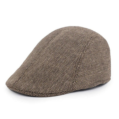 Mens Newsboy Gatsby Cabbie Golf Hat Driving Beret Flat Retro Fashion Cap – Compatible with Golf