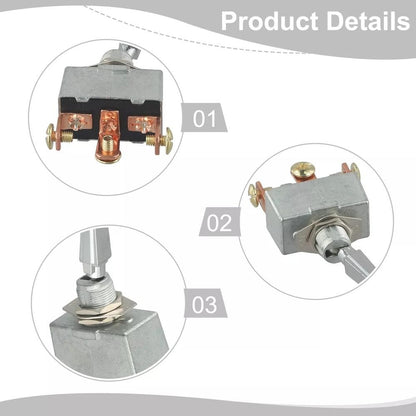 50A 12V DC Heavy-Duty Toggle Switch 3 Position 50 Amp Toggle Switch 3 Way Aut