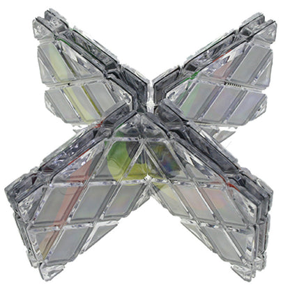 8 Panel 3 Ring for Rubik Master Magic Folding Puzzle Toy Ghost Hand AU