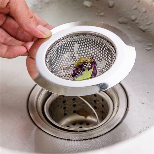 Stainless Steel Kitchen Bathroom Sink Strainer Waste Plug Filter Drain Stopper