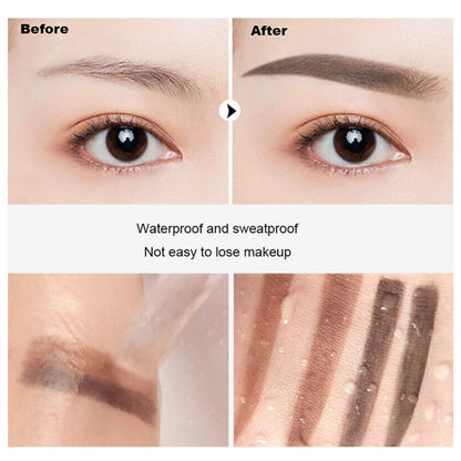 Cosmetic Definition Natural Shape Eyebrow Shadow Stamp Waterproof Brow Dye Kit