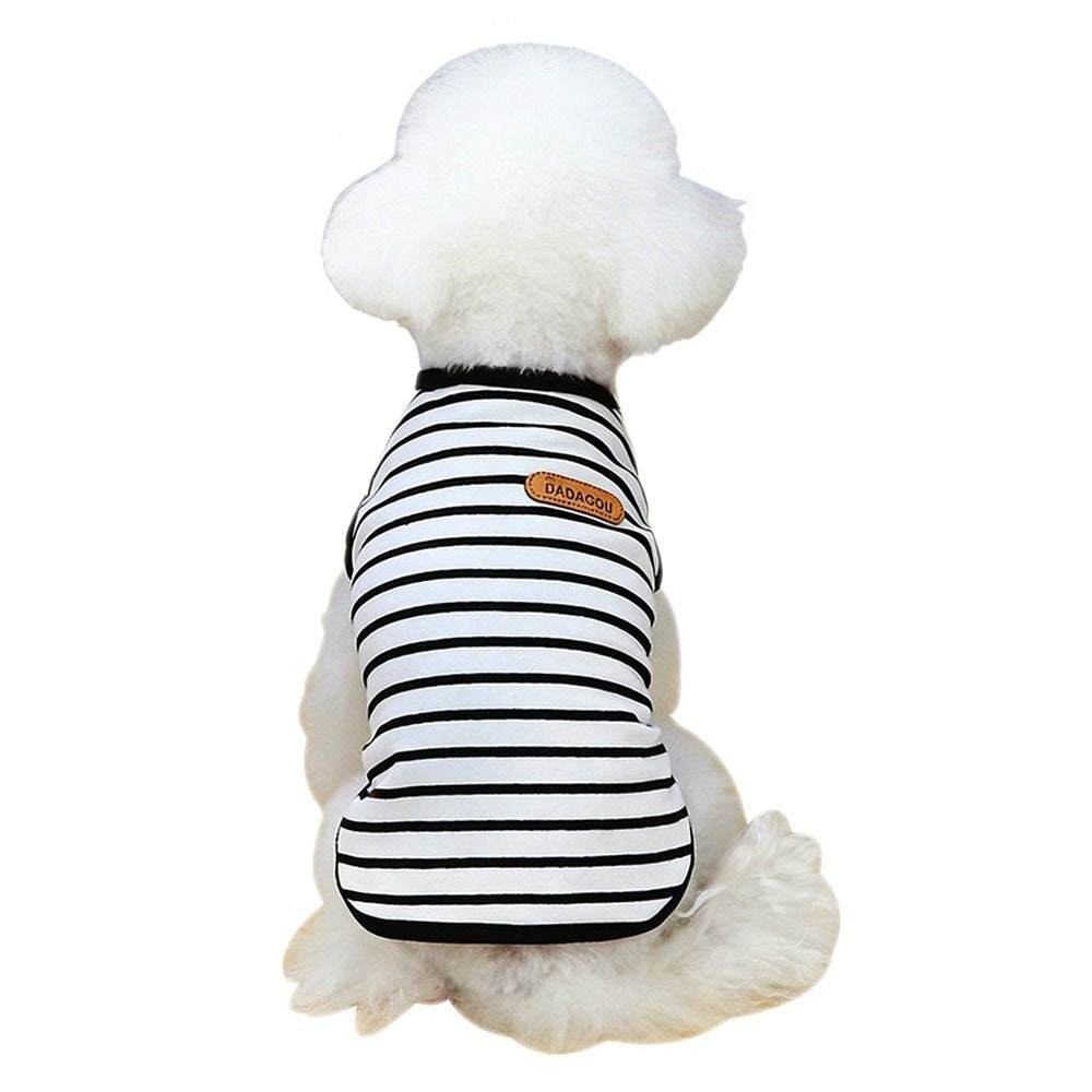 Cotton Dog Clothes Spring Summer Small Dogs Pullovers  Cat