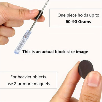 Easy-Peel 0.8" Magnetic Dots - Strong Adhesive, Flexible Sticky Magnets for Phot