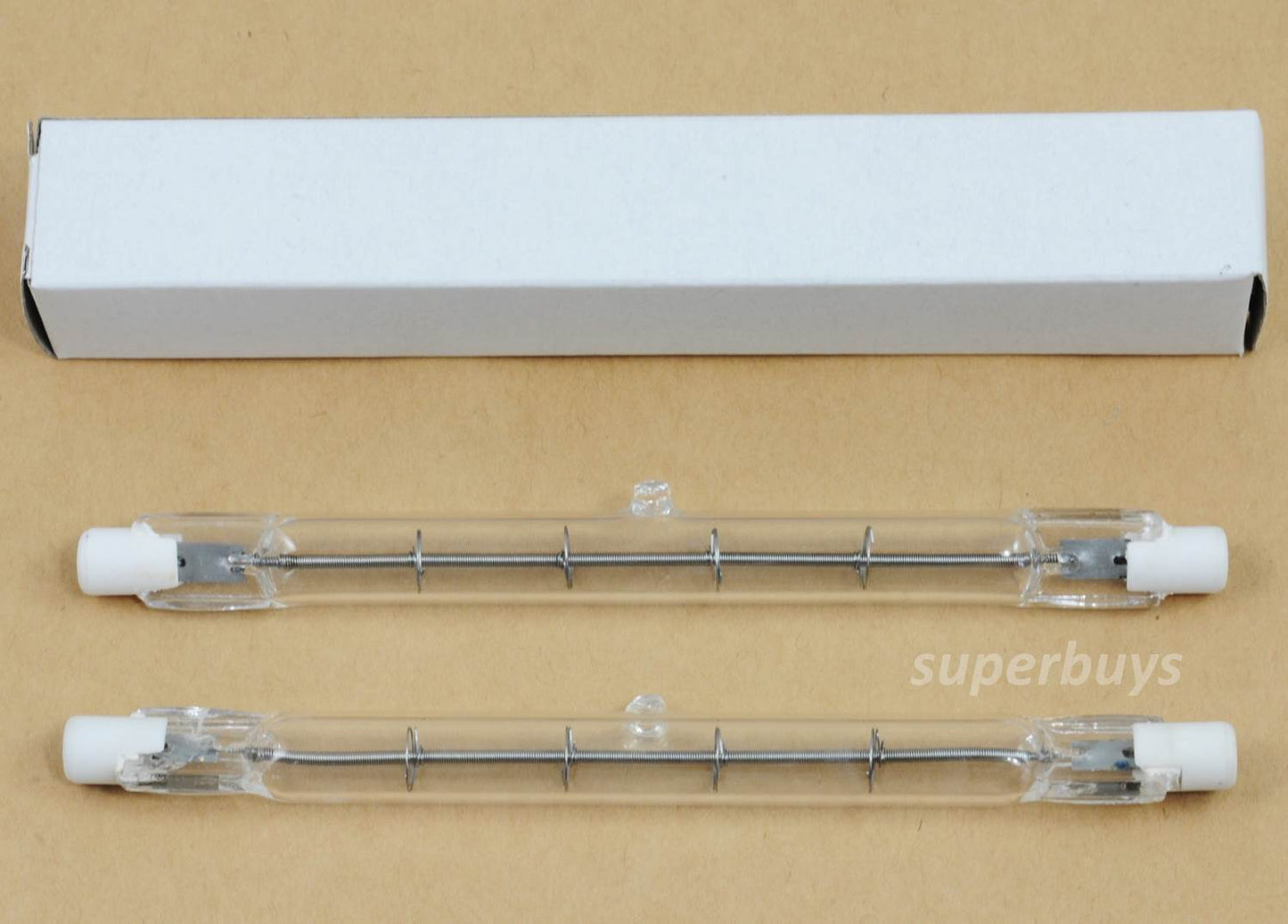 2x R7 R7S 118mm 500W Halogen Light Linear Tungsten Tube Globe 2000 Hour 220-240V