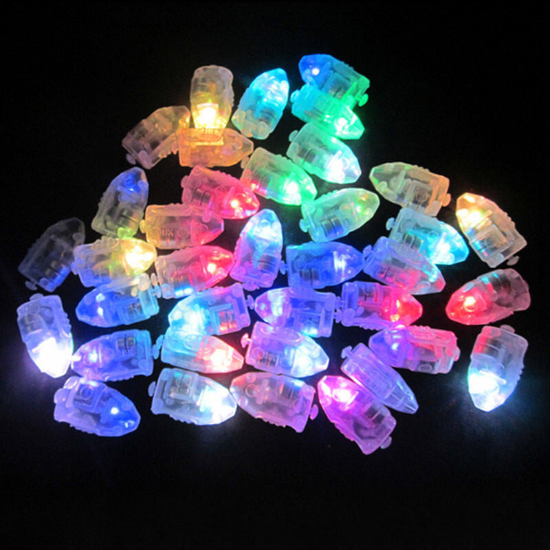UP 100PCS LED Balloon Lamp Lights Glow Wedding Birthday Christmas Party Carnival