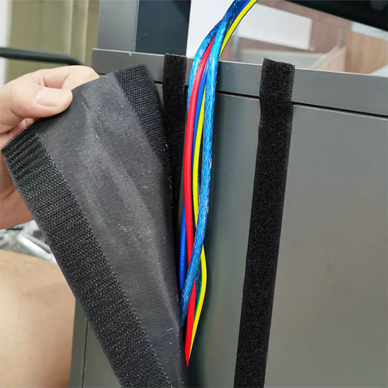 Cable Cover Nylon Sticky Wire Protector Floor Blanket Reusable Cord Tube Cover