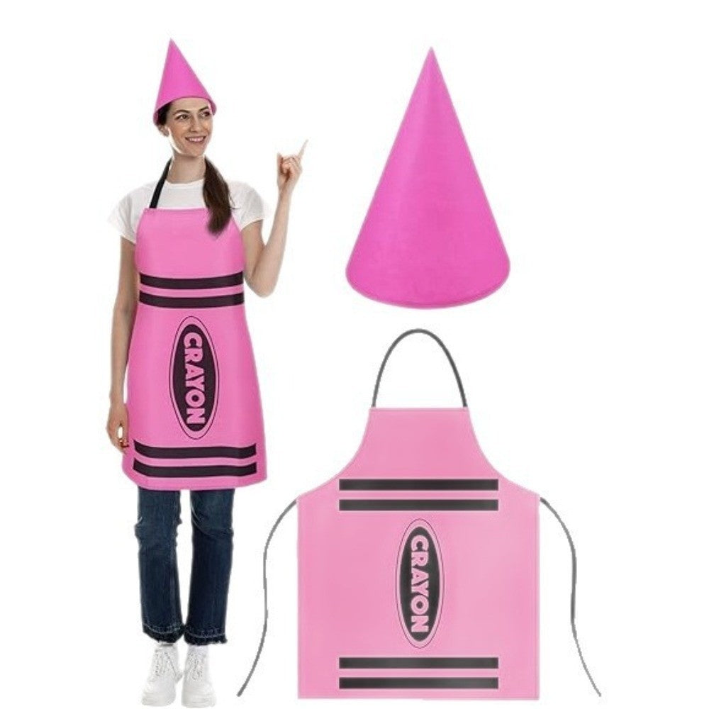 Fancy Dress Crayon Themed Gnome Set Funny Gnome Cone Hat  Costume Party