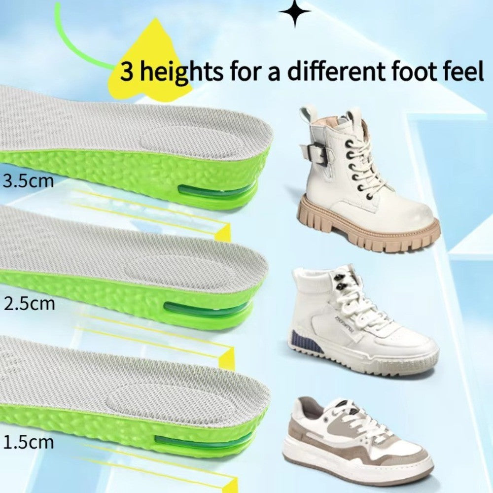 1Pair Breathable Air Cushion Height Increase Insoles  For Men and Women