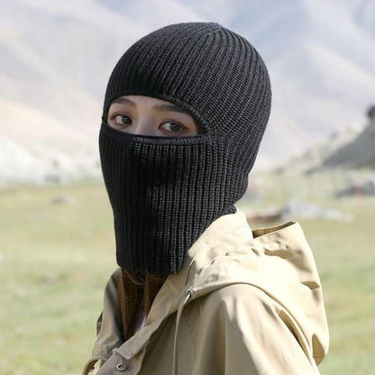 Full Face Ski Warm Knitted Balaclava Hats 2 in1 Mask Beanies Hats Winter