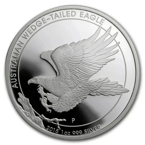 1Pcs 2015 Australia Silver Coins Koala Eagle Crocodie Kangaroo Web Spider 1OZ AU