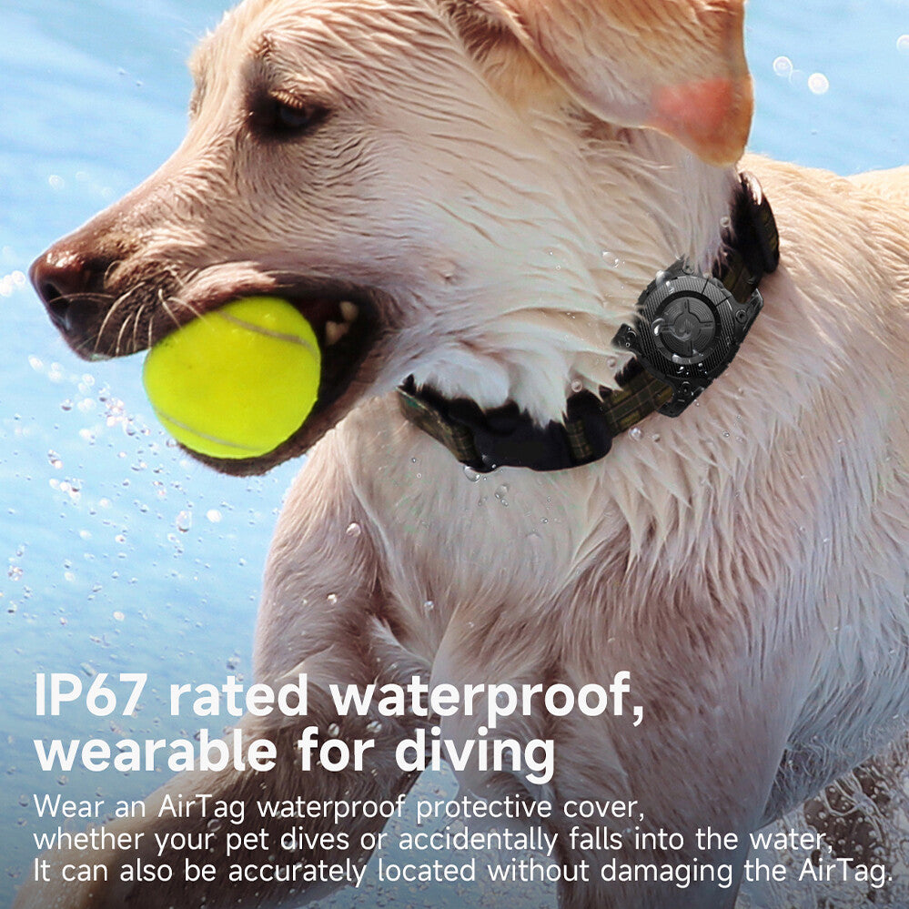 Waterproof Dog Collar Holder Silicone Pet Air Tag Case Cover Compatible with Apple Airtag AU
