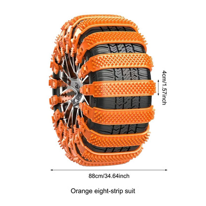 8Pcs Anti-skid Snow Mud Winter Wheel Tires Cable Chains For Car Universal Tyre